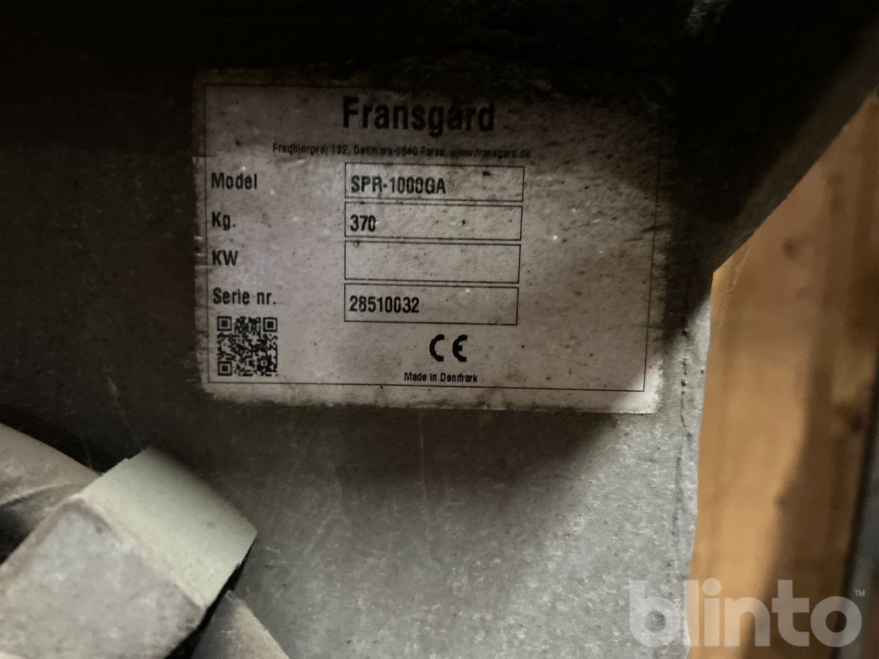 Fransgård SPR-1000 - Godet: photos 3 Fransgård SPR-1000 - Godet: photos 3