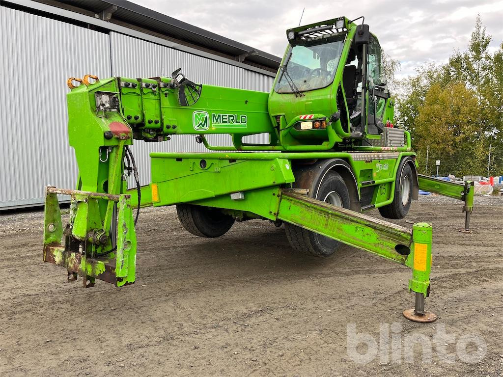 Merlo Roto60.24MCSS, fullt radiostyrd, med 2 korgar, gafflar och planerskopa - Chariot télescopique: photos 1 Merlo Roto60.24MCSS, fullt radiostyrd, med 2 korgar, gafflar och planerskopa - Chariot télescopique: photos 1