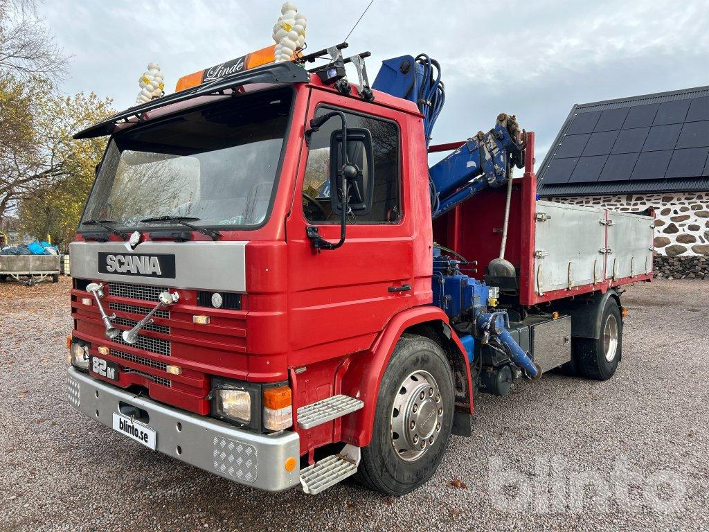 Scania G82M 4X2 EFFER - Camion benne, Camion grue: photos 1 Scania G82M 4X2 EFFER - Camion benne, Camion grue: photos 1