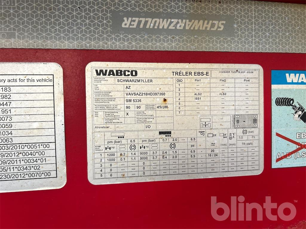 Remorque porte-conteneur/ Caisse mobile Schwarzmüller AZ (2014): photos 9