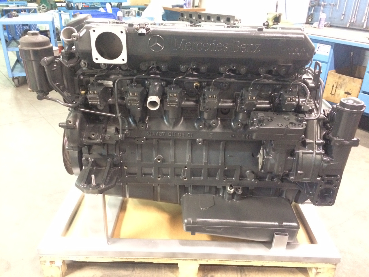 MOTORE MERCEDES OM457LA - VAR. 457.944 - EURO 3 - COMPLETO - Moteur: photos 4 MOTORE MERCEDES OM457LA - VAR. 457.944 - EURO 3 - COMPLETO - Moteur: photos 4