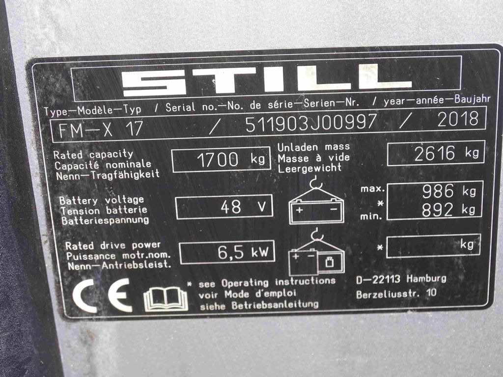 Still FM-X17 - Chariot à mât rétractable: photos 5 Still FM-X17 - Chariot à mât rétractable: photos 5