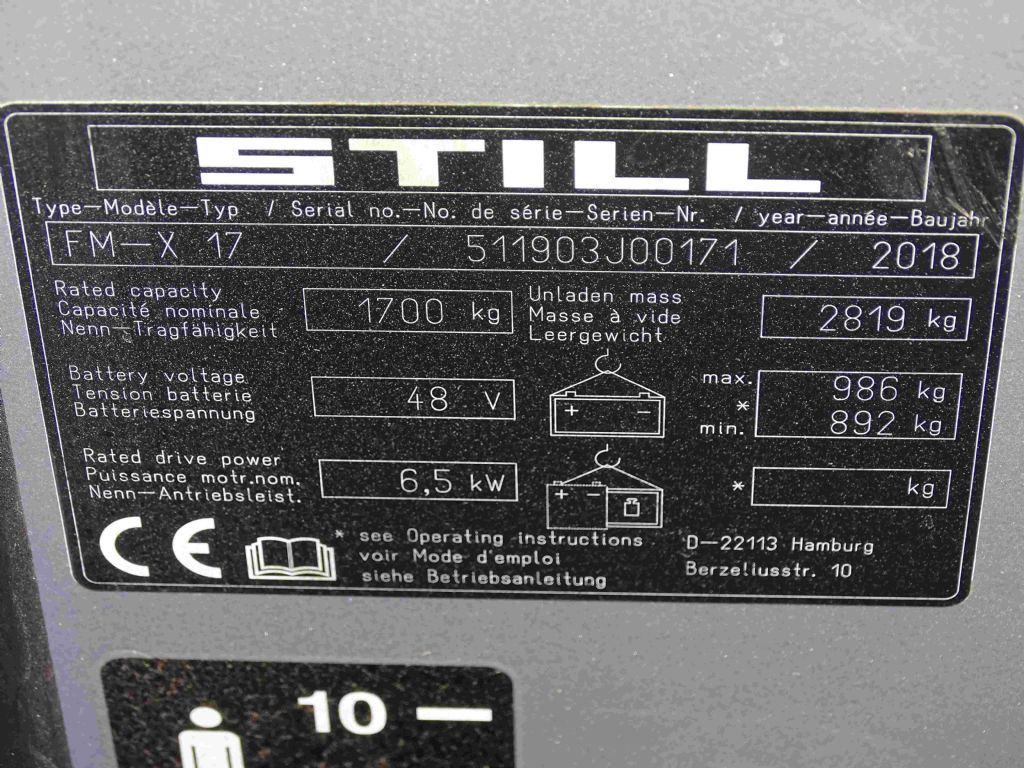 Still FM-X17 - Chariot à mât rétractable: photos 5 Still FM-X17 - Chariot à mât rétractable: photos 5