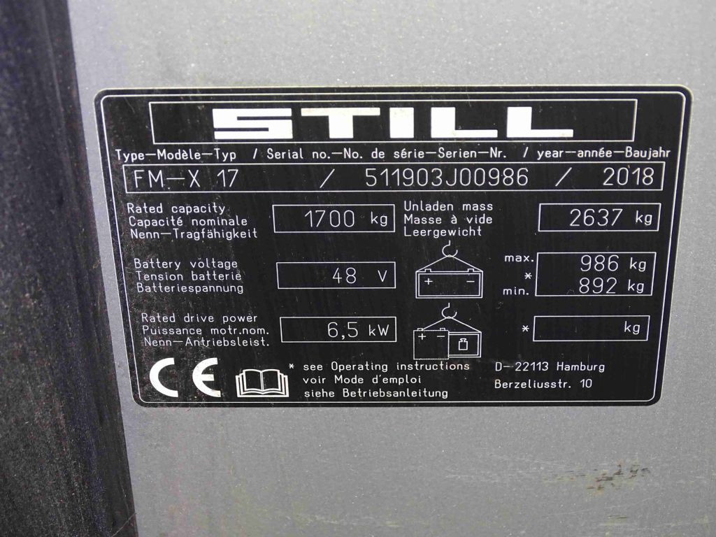Still FM-X17 - Chariot à mât rétractable: photos 5 Still FM-X17 - Chariot à mât rétractable: photos 5