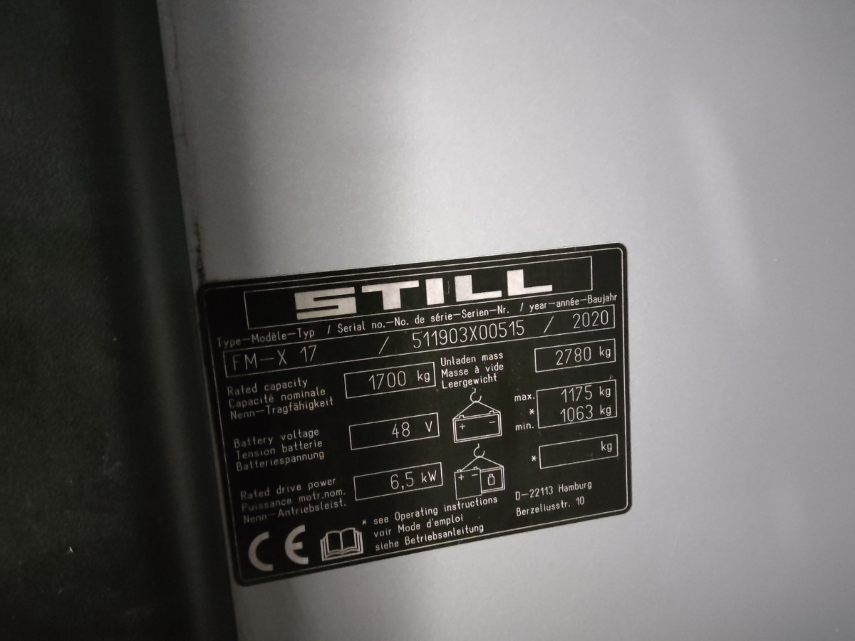 Still FM-X17 - Chariot à mât rétractable: photos 5 Still FM-X17 - Chariot à mât rétractable: photos 5