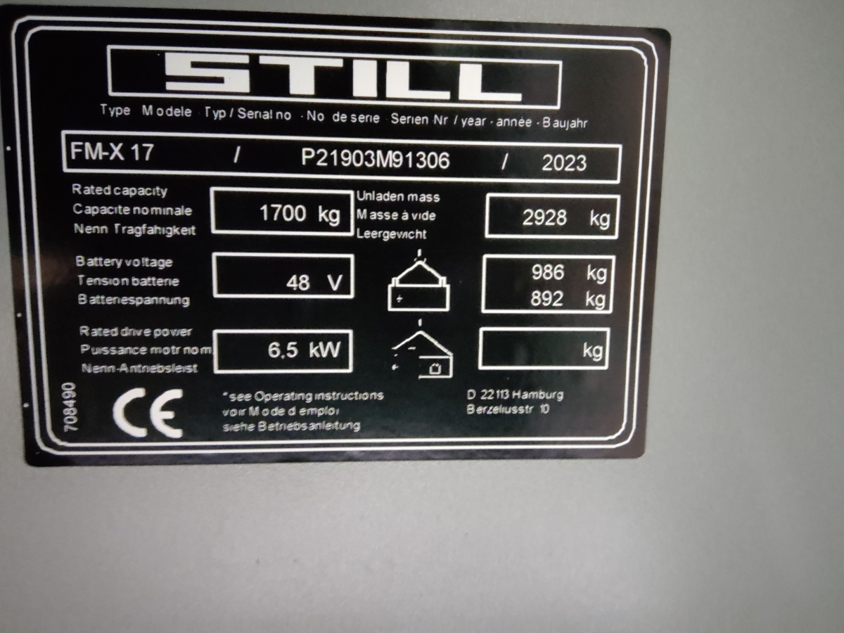Still FM-X17 - Chariot à mât rétractable: photos 5 Still FM-X17 - Chariot à mât rétractable: photos 5