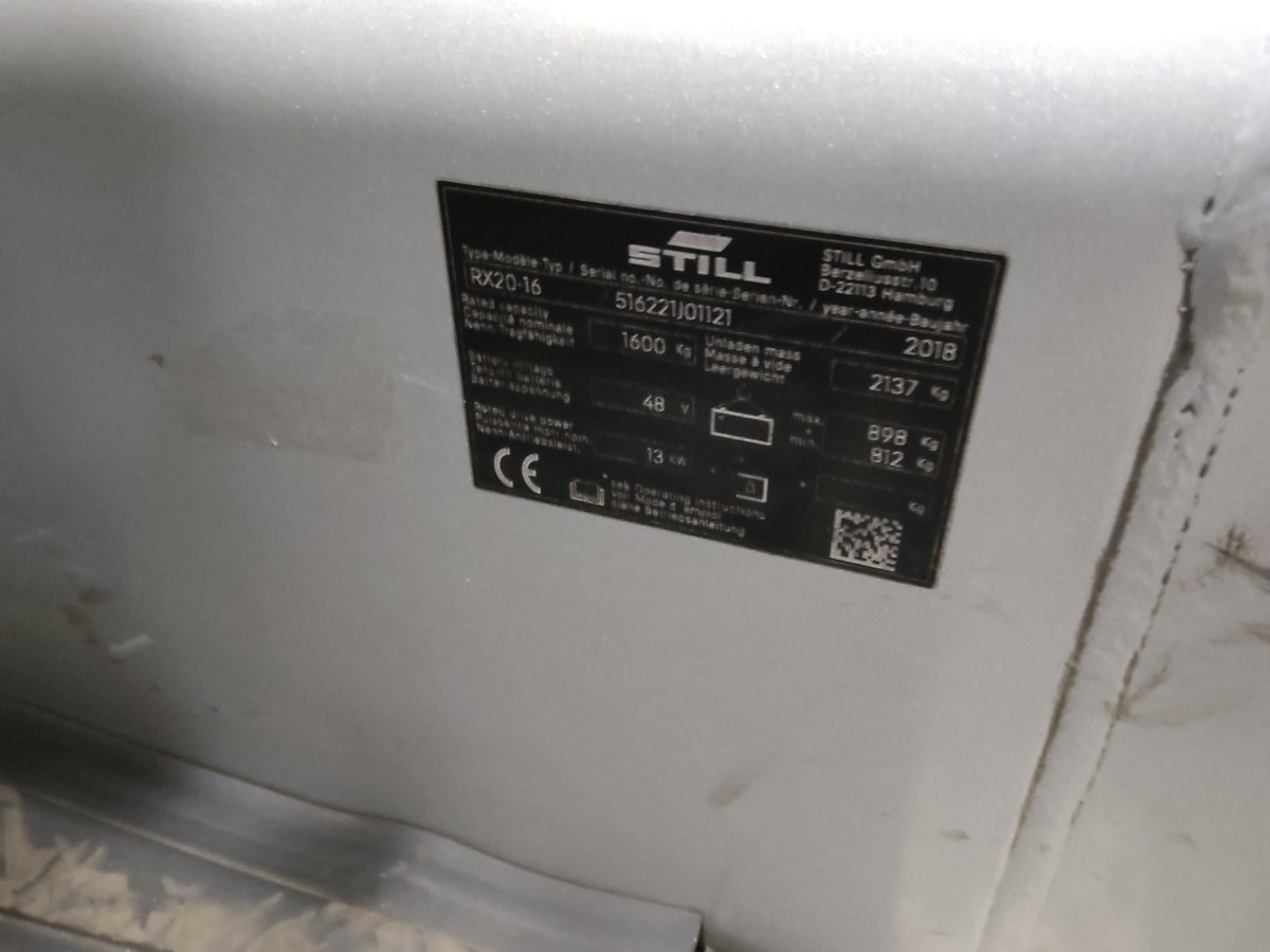Still RX20-16 - Chariot élévateur électrique: photos 5 Still RX20-16 - Chariot élévateur électrique: photos 5