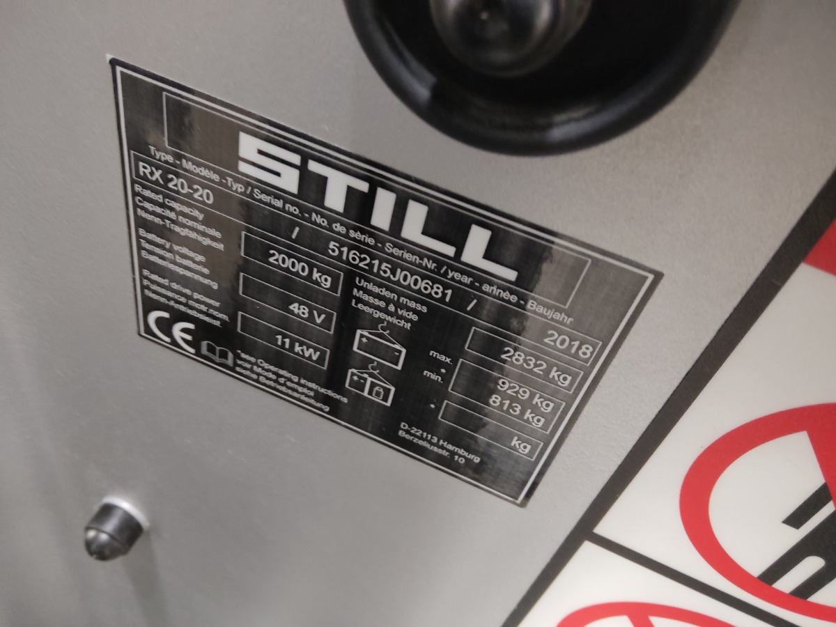 Still RX20-20 - Chariot élévateur électrique: photos 5 Still RX20-20 - Chariot élévateur électrique: photos 5
