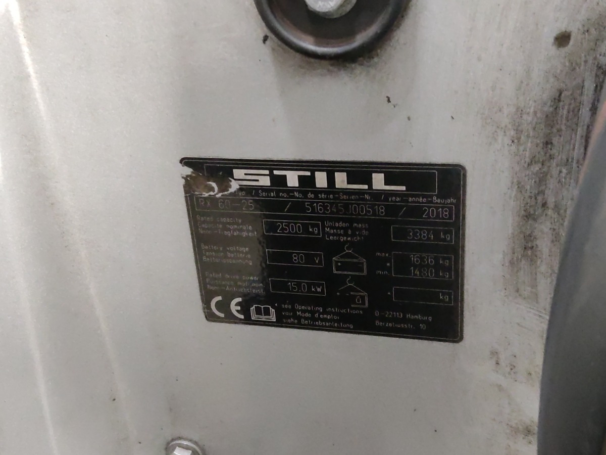 Still RX60-25 - Chariot élévateur électrique: photos 5 Still RX60-25 - Chariot élévateur électrique: photos 5