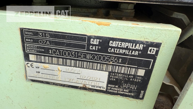 Cat 315-07A - Pelle sur chenille: photos 5 Cat 315-07A - Pelle sur chenille: photos 5