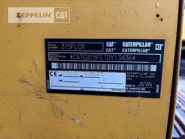 Cat 315FL - Pelle sur chenille: photos 2 Cat 315FL - Pelle sur chenille: photos 2