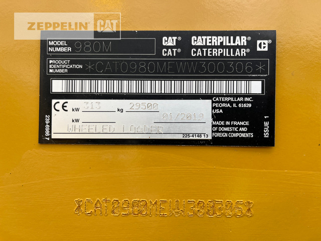 Cat 980M - Chargeuse sur pneus: photos 2 Cat 980M - Chargeuse sur pneus: photos 2