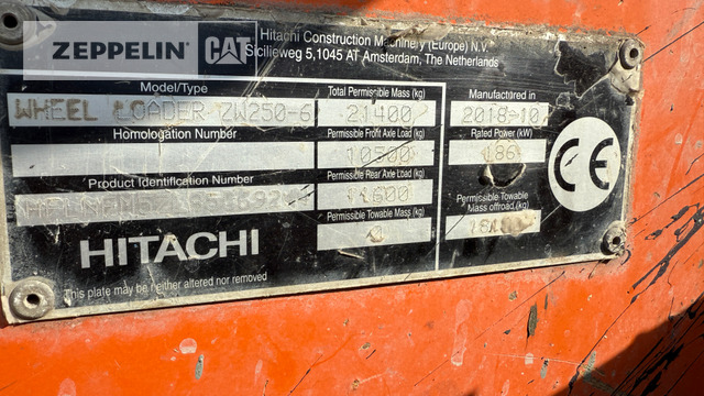 Hitachi ZW250-6 - Chargeuse sur pneus: photos 5 Hitachi ZW250-6 - Chargeuse sur pneus: photos 5